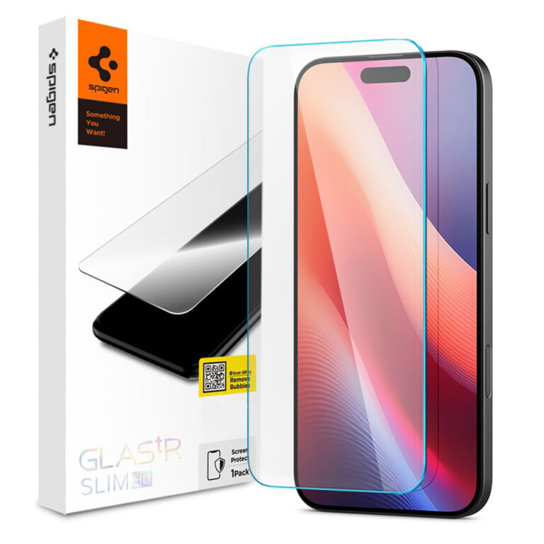 Spigen GLAStR Slim Screenprotector + Applicator Apple iPhone 16 / 15 - Afbeelding 5