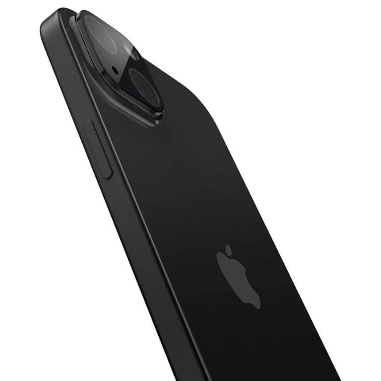 Spigen GLAStR EZ Fit Optik Camera Protector 2 Pack Apple iPhone 15 / 15 Plus - Black - Afbeelding 5