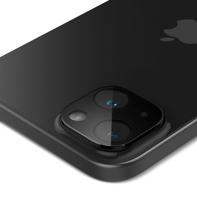 Spigen GLAStR EZ Fit Optik Camera Protector 2 Pack Apple iPhone 15 / 15 Plus - Black - Afbeelding 4