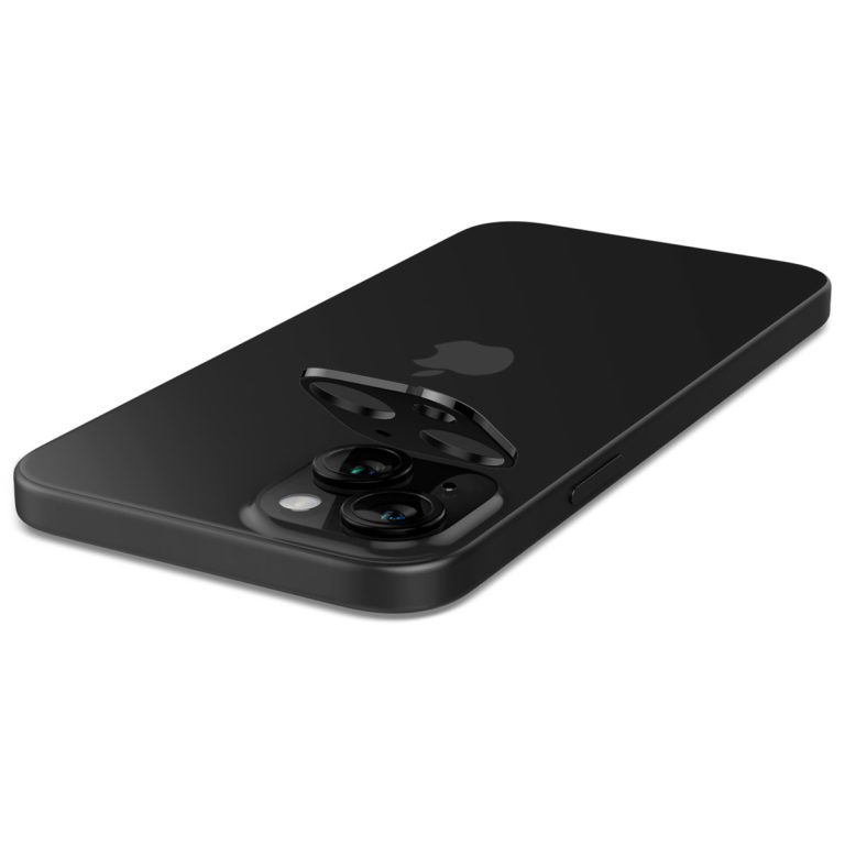 Spigen GLAStR EZ Fit Optik Camera Protector 2 Pack Apple iPhone 15 / 15 Plus - Black - Afbeelding 2