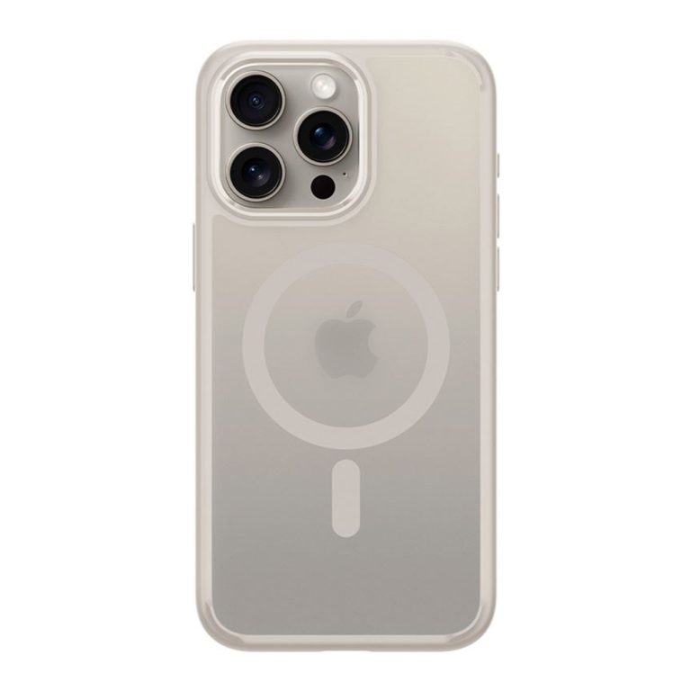 Spigen Ultra Hybrid Backcover MagSafe iPhone 15 Pro - Frost Natural Titanium - Afbeelding 3