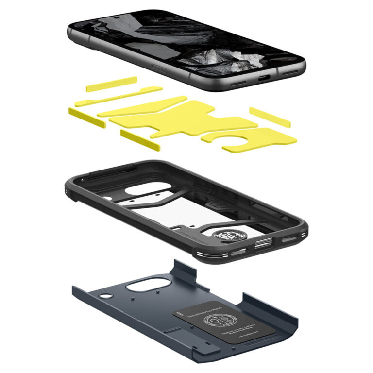 Spigen Tough Armor Backcover Google Pixel 8a - Metal Slate - Afbeelding 4
