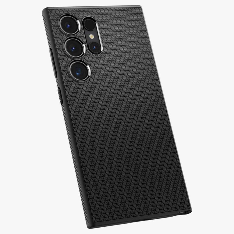 Spigen Liquid Air™ Backcover Samsung Galaxy S24 Ultra - Matte Black - Afbeelding 3