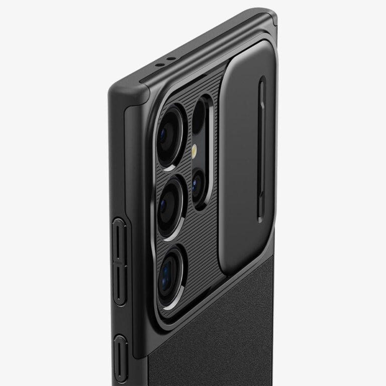 Spigen Optik Armor Camera Slider Samsung Galaxy S24 Ultra - Black - Afbeelding 5