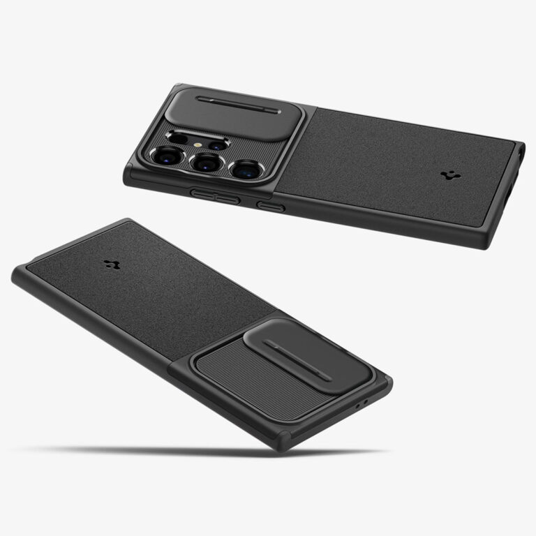 Spigen Optik Armor Camera Slider Samsung Galaxy S24 Ultra - Black - Afbeelding 4
