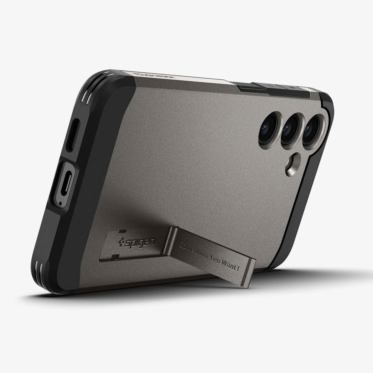 Spigen Tough Armor Backcover Samsung Galaxy S24 - Gunmetal - Afbeelding 4