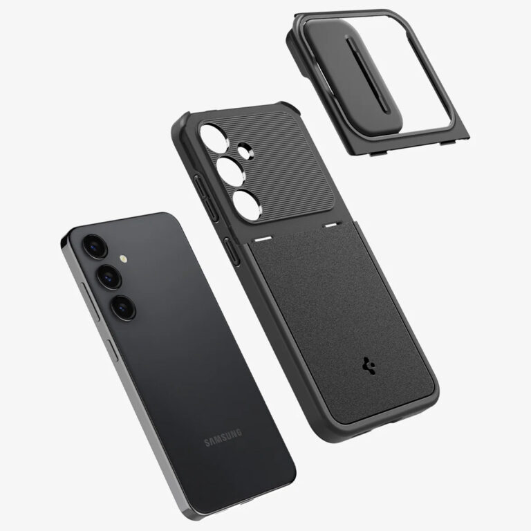 Spigen Optik Armor Camera Slider Samsung Galaxy S24 - Black - Afbeelding 3