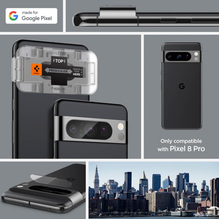 Spigen Glas.tR EZFit Optik Lens Protector 2 pack Google Pixel 8 Pro - Afbeelding 10