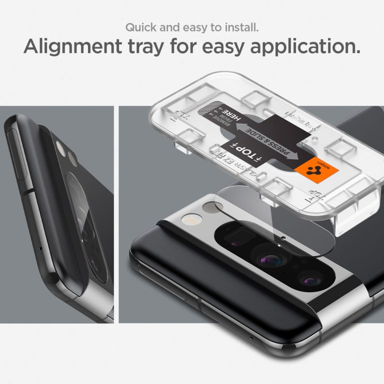 Spigen Glas.tR EZFit Optik Lens Protector 2 pack Google Pixel 8 Pro - Afbeelding 7