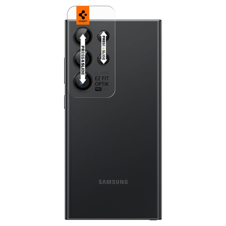 Spigen GLAStR Camera Protector Glas 2 Pack Samsung Galaxy S24 Ultra - Black - Afbeelding 4