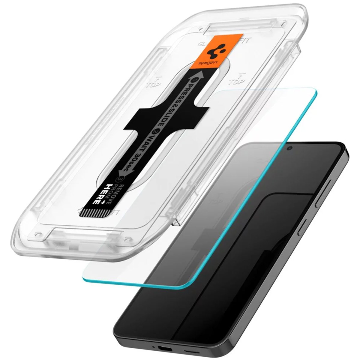 Spigen GLAStR EZ Fit Screenprotector + Applicator 2-pack Samsung Galaxy S24 / S25 - Afbeelding 2