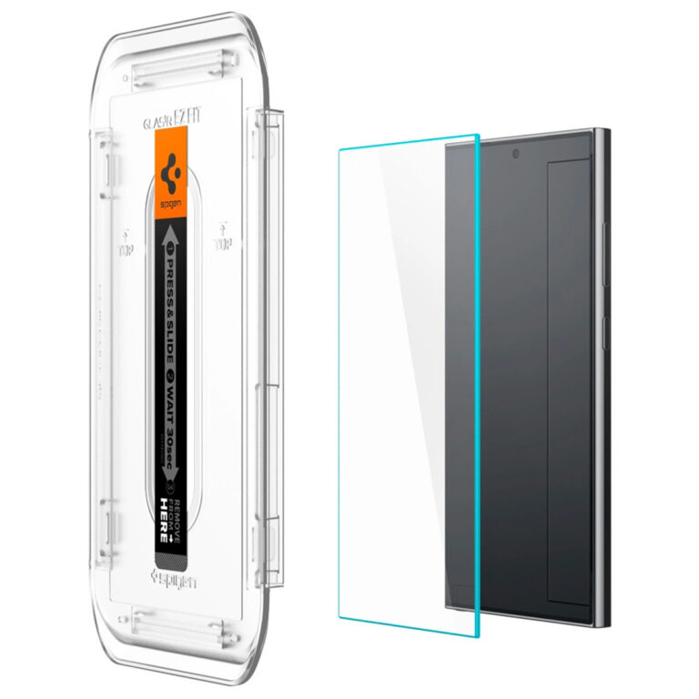 Spigen GLAStR EZ Fit Screenprotector + Applicator 2-pack Samsung Galaxy S24 Ultra - Afbeelding 5