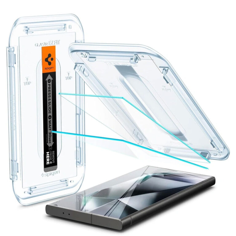 Spigen GLAStR EZ Fit Screenprotector + Applicator 2-pack Samsung Galaxy S24 Ultra - Afbeelding 2