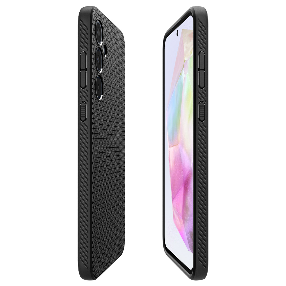 Spigen Liquid Air™ Backcover Samsung Galaxy A35 - Matte Black - Afbeelding 9