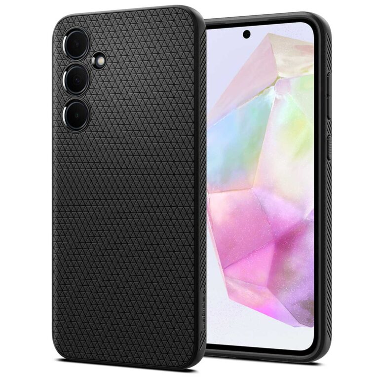 Spigen Liquid Air Backcover Samsung Galaxy A35 - Matte Black - Afbeelding 2