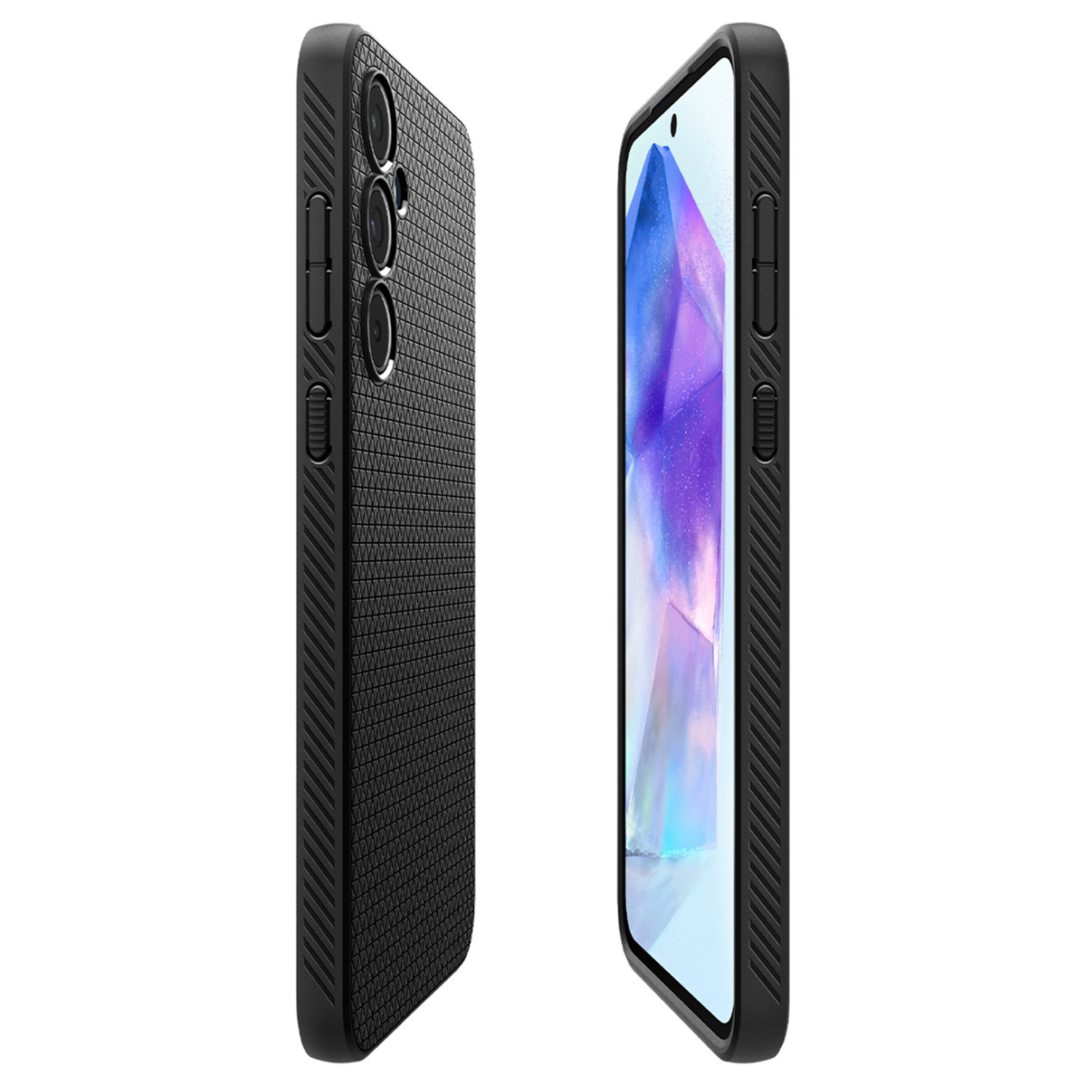 Spigen Liquid Air™ Backcover Samsung Galaxy A55 - Matte Black - Afbeelding 9