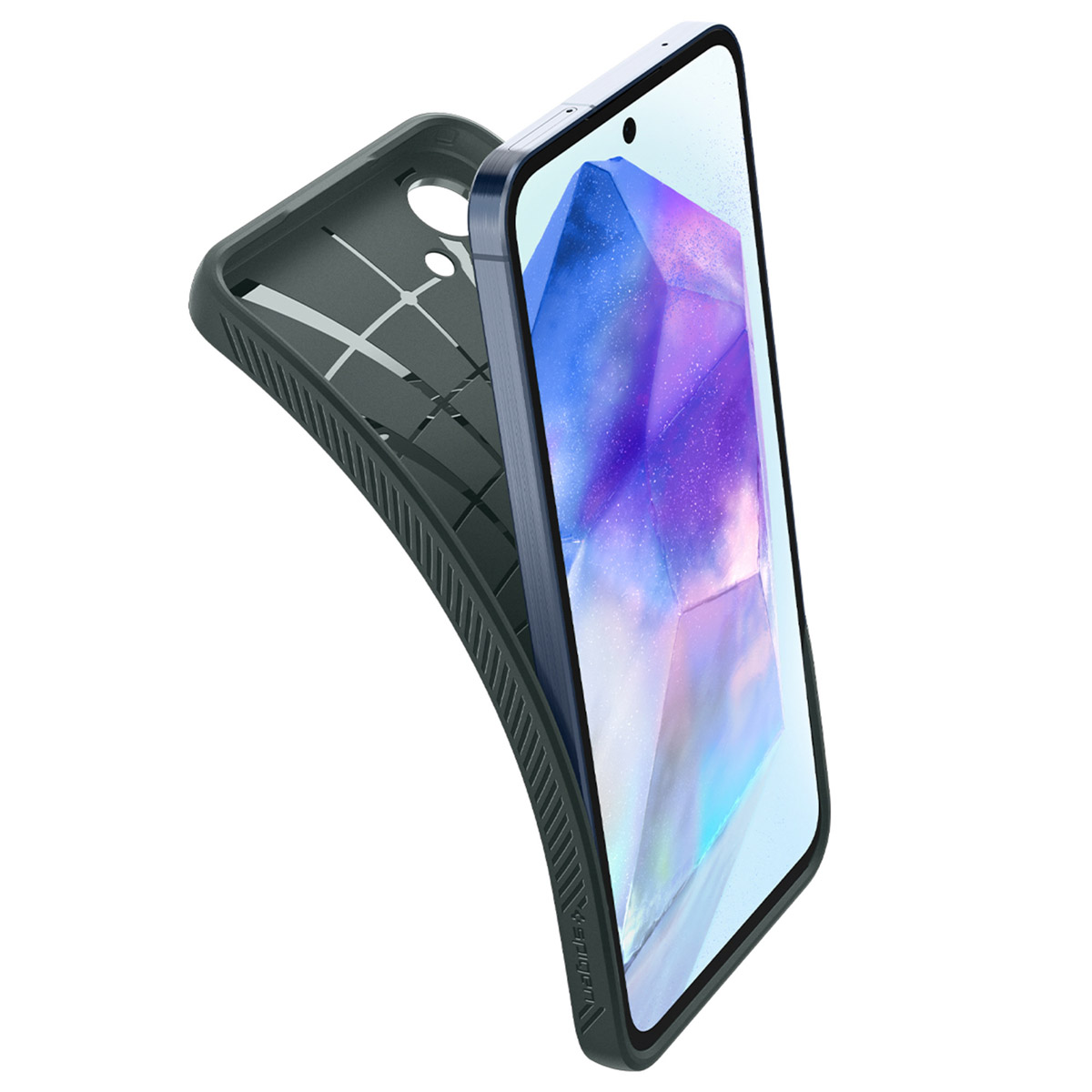 Spigen Liquid Air™ Backcover Samsung Galaxy A55 - Abyss Green - Afbeelding 4