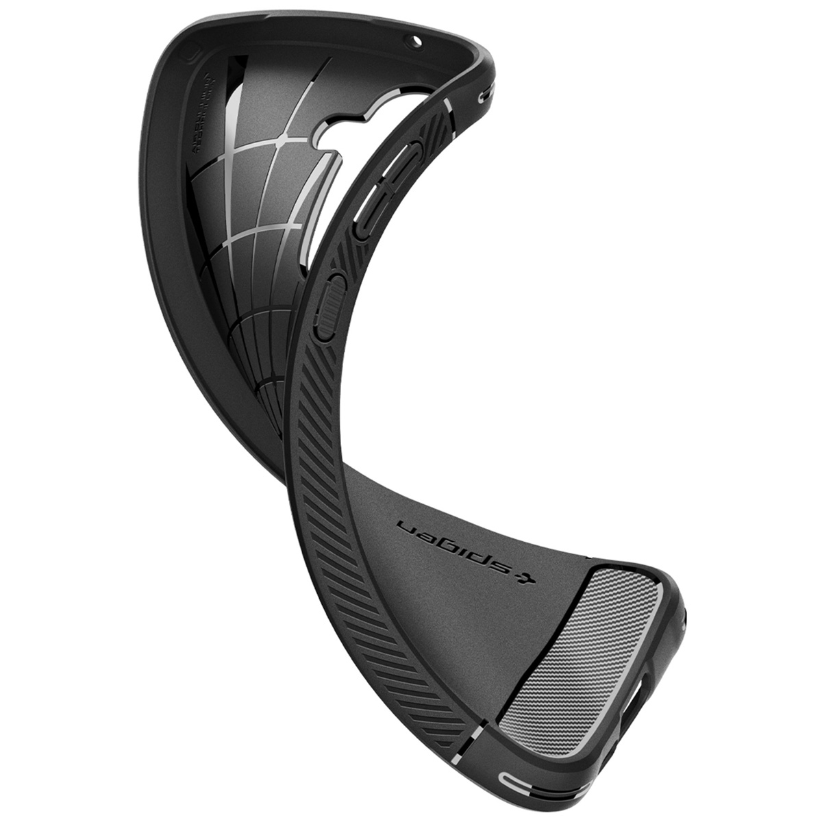 Spigen Rugged Armor Backcover Samsung Galaxy A55 - Matte Black - Afbeelding 8