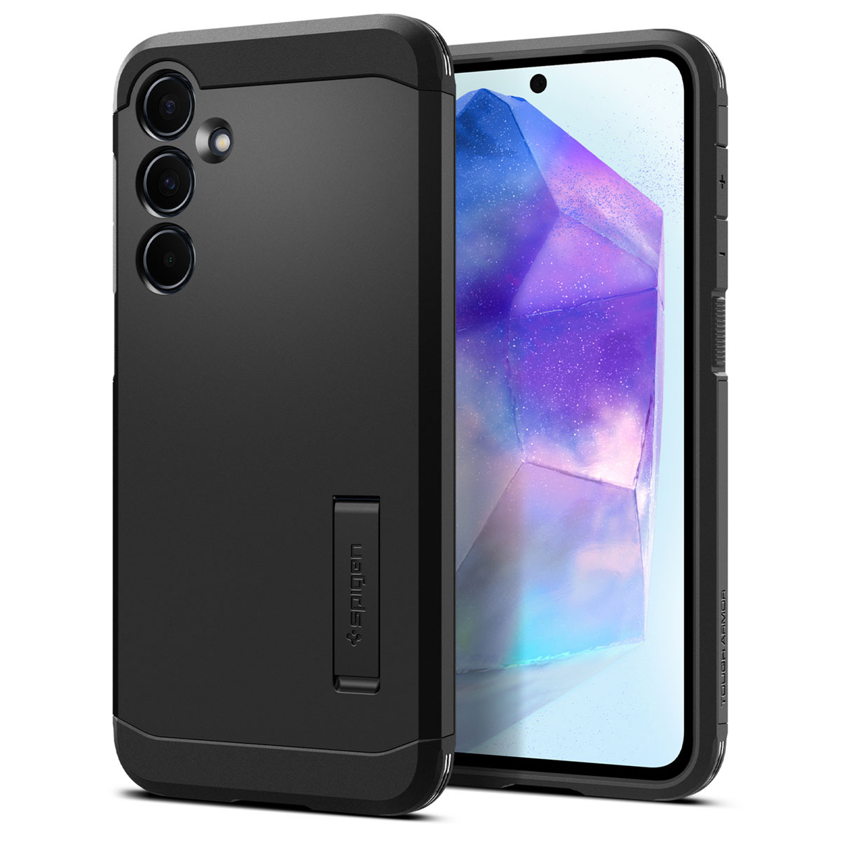Spigen Tough Armor Backcover Samsung Galaxy A55 – Zwart