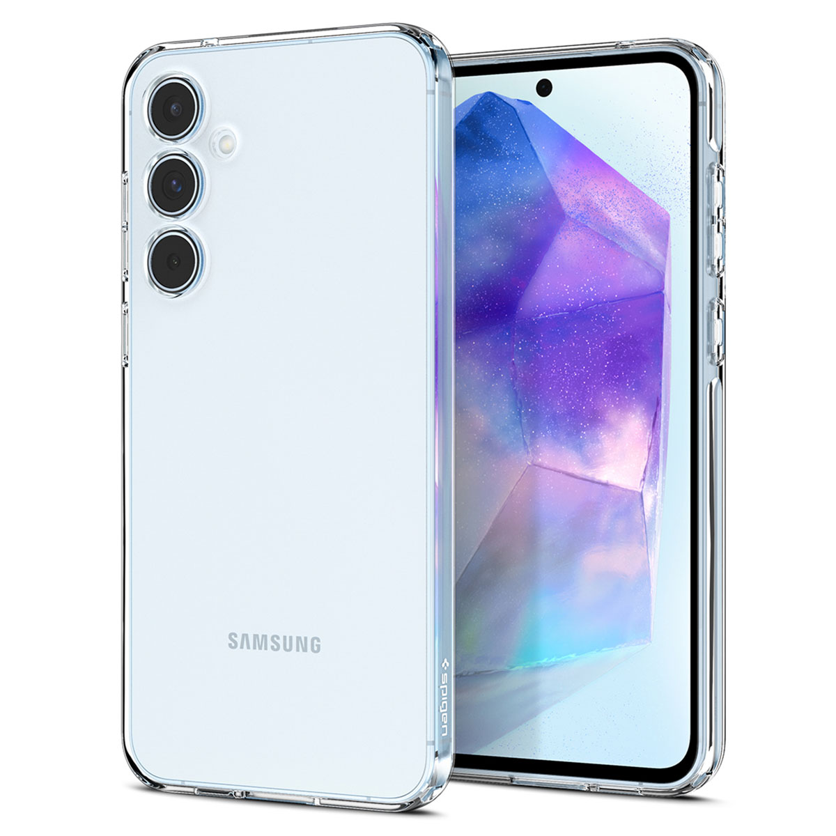 Spigen Liquid Crystal Backcover Samsung Galaxy A55- Crystal Clear - Afbeelding 3
