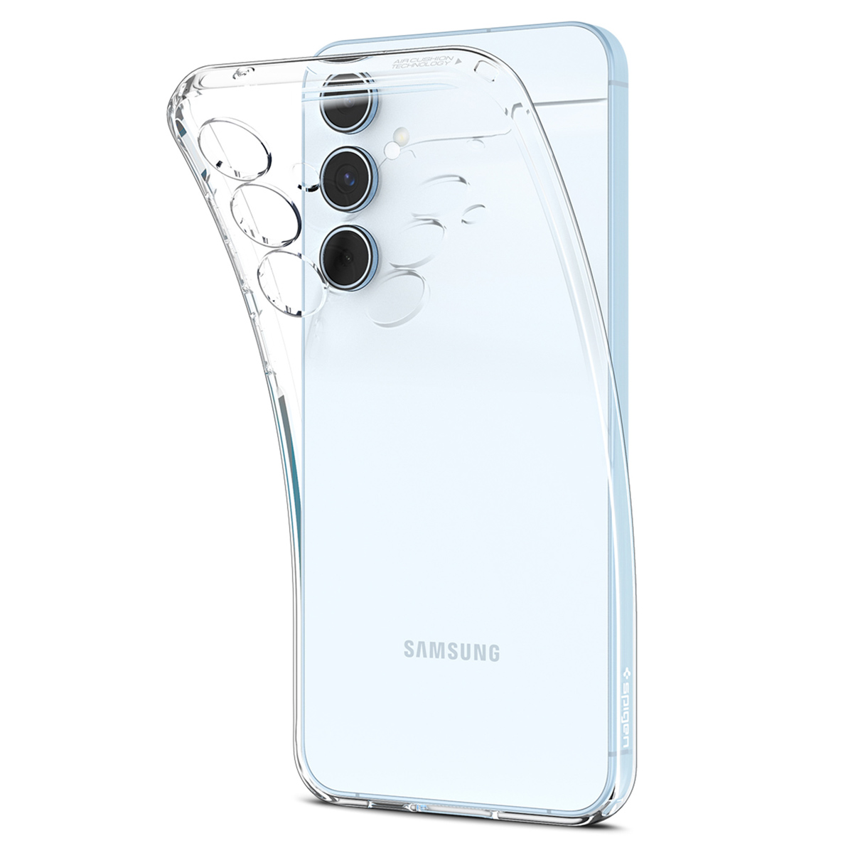 Spigen Liquid Crystal Backcover Samsung Galaxy A55- Crystal Clear - Afbeelding 5