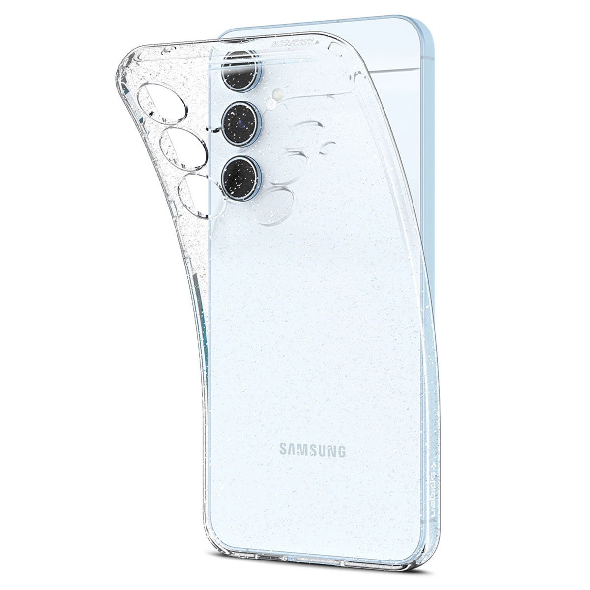 Spigen Liquid Crystal Backcover Samsung Galaxy A55 - Glitter Crystal Quartz - Afbeelding 5