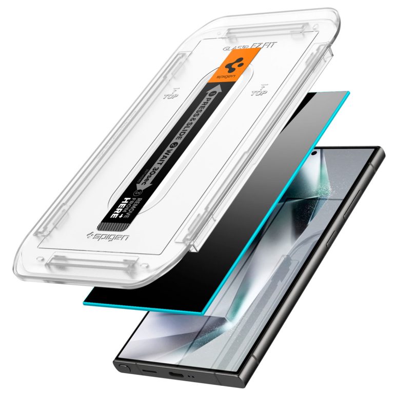 Spigen GLAStR Privacy EZ Fit Screenprotector + Applicator Samsung Galaxy S24 Ultra - Afbeelding 2