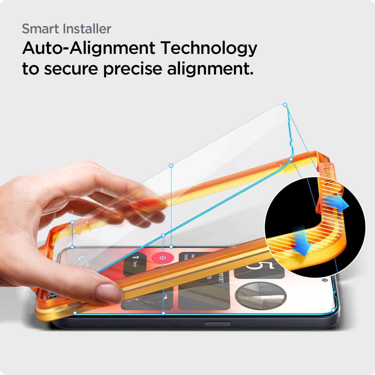 Spigen GLAStR EZ Fit Screenprotector 2 Pack + Applicator Nothing Phone (2a) / (2a) Plus - Afbeelding 8