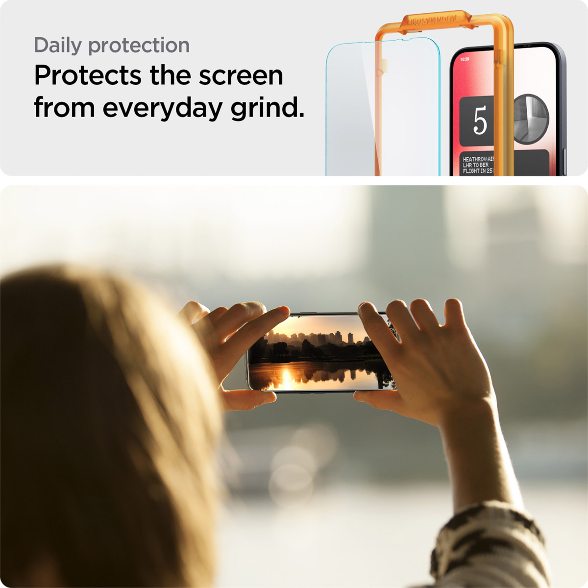 Spigen GLAStR EZ Fit Screenprotector 2 Pack + Applicator Nothing Phone (2a) / (2a) Plus - Afbeelding 9