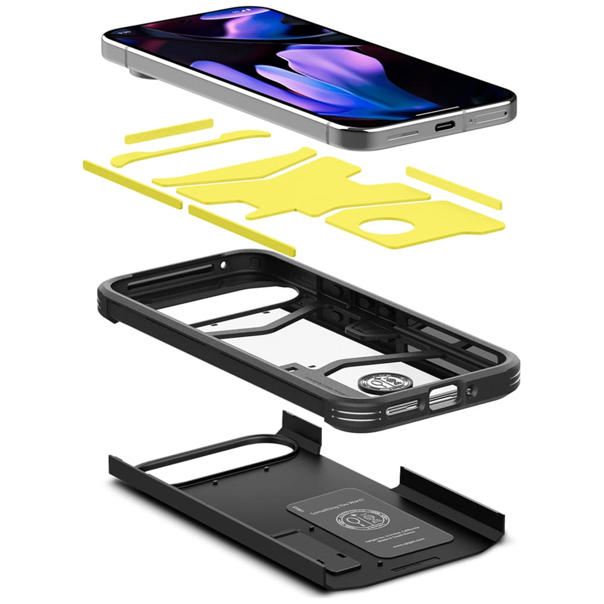 Spigen Tough Armor Backcover Google Pixel 9 / 9 Pro - Zwart - Afbeelding 4