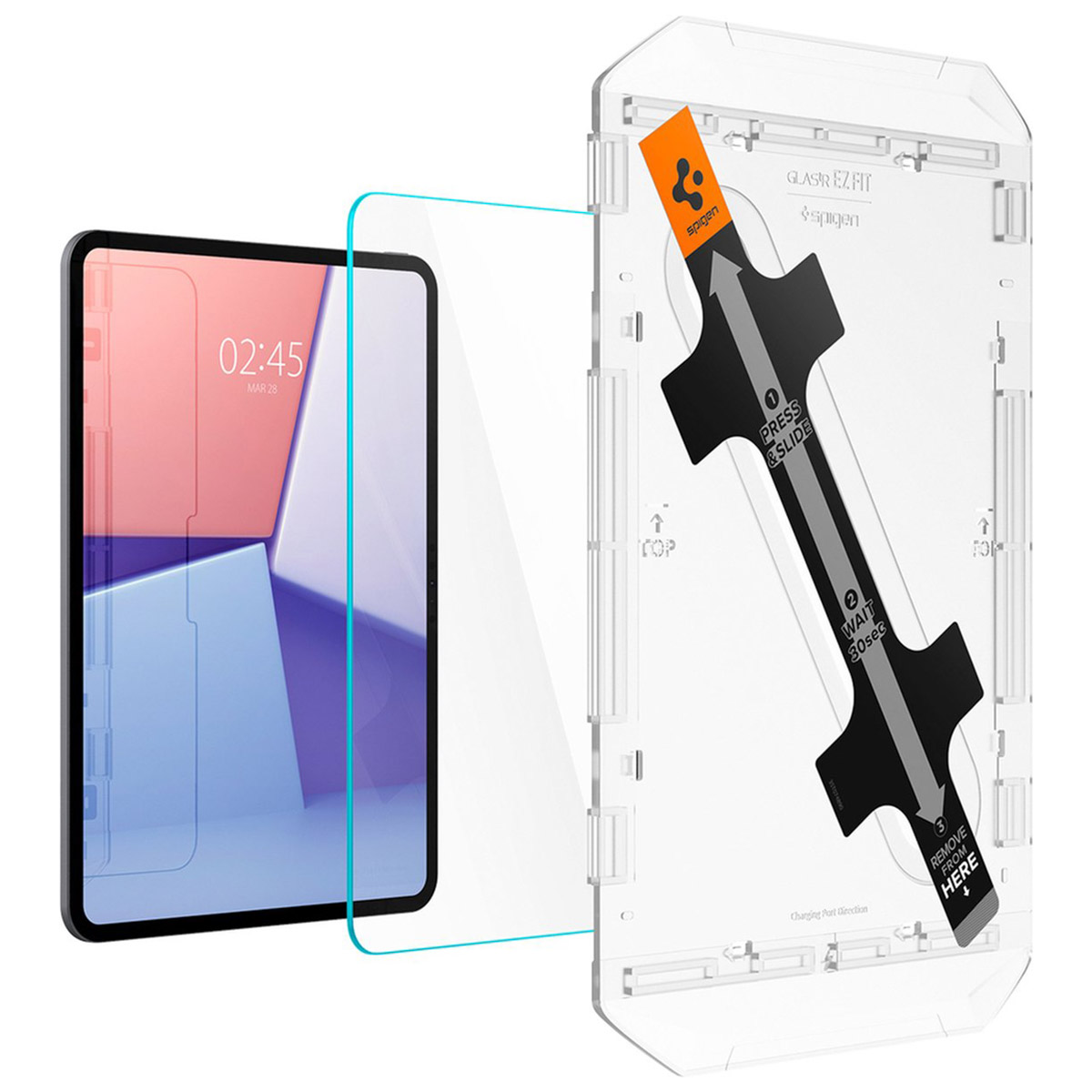 Spigen GLAStR EZ Fit Screenprotector + Applicator Apple iPad Pro 11 (2025) M5 / (2024) M4 - Afbeelding 4