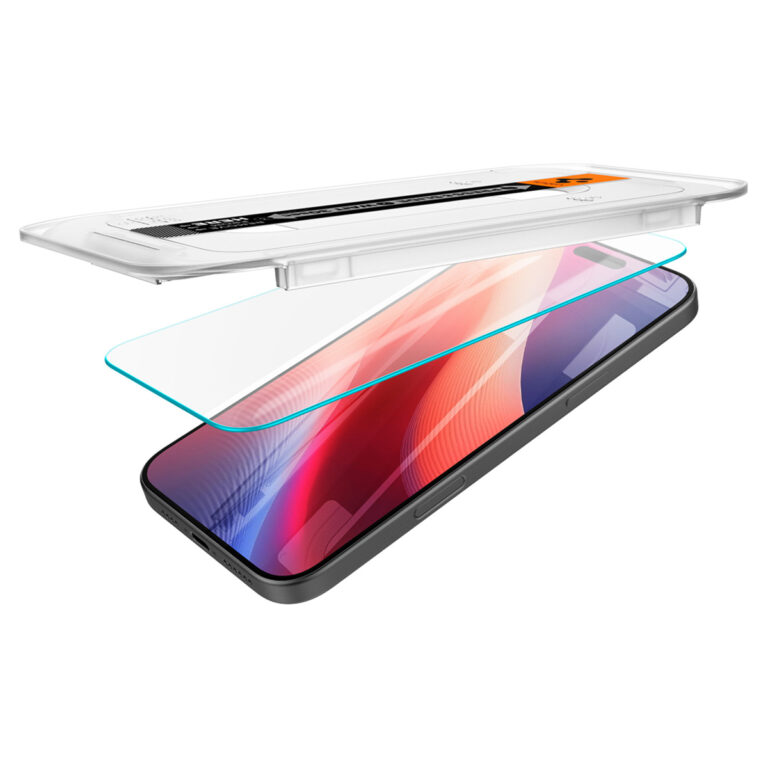 Spigen GLAStR EZ Fit Screenprotector + Applicator 2-pack Apple iPhone 16 Pro Max - Afbeelding 6