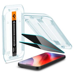 Spigen GLAStR Privacy EZ Fit Screenprotector + Applicator Apple iPhone 16 Pro Max / 17 Pro Max
