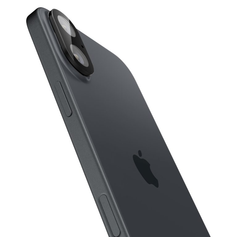 Spigen GLAStR EZ Fit Optik Camera Protector 2 Pack Apple iPhone 16 Plus - Black - Afbeelding 5