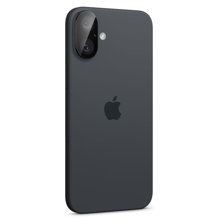 Spigen GLAStR EZ Fit Optik Camera Protector 2 Pack Apple iPhone 16 Plus - Black - Afbeelding 4