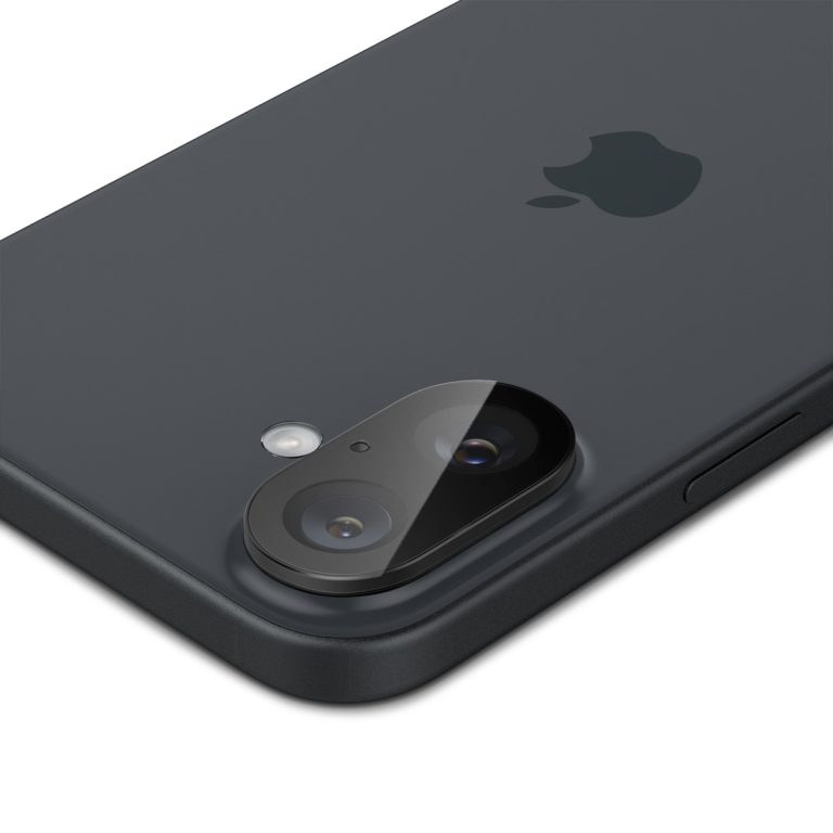 Spigen GLAStR EZ Fit Optik Camera Protector 2 Pack Apple iPhone 16 Plus - Black - Afbeelding 3