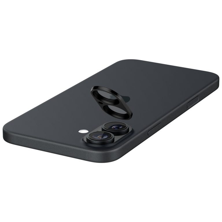 Spigen GLAStR EZ Fit Optik Camera Protector 2 Pack Apple iPhone 16 Plus - Black - Afbeelding 2