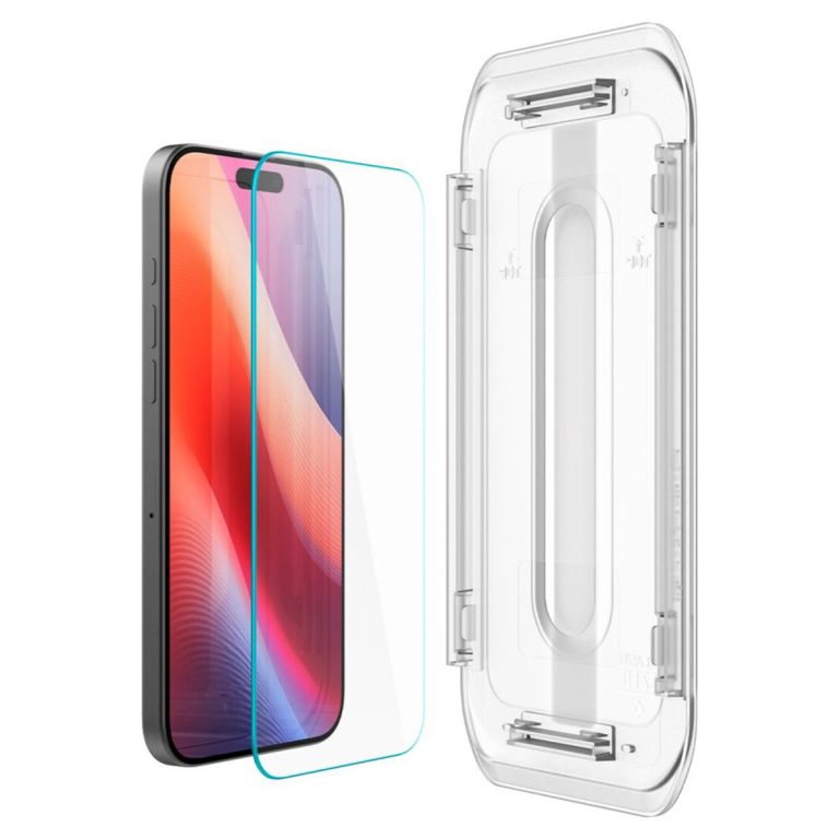Spigen EZ Fit Glas.tR met Applicator - 1 pack Apple iPhone 16 Pro - Afbeelding 5