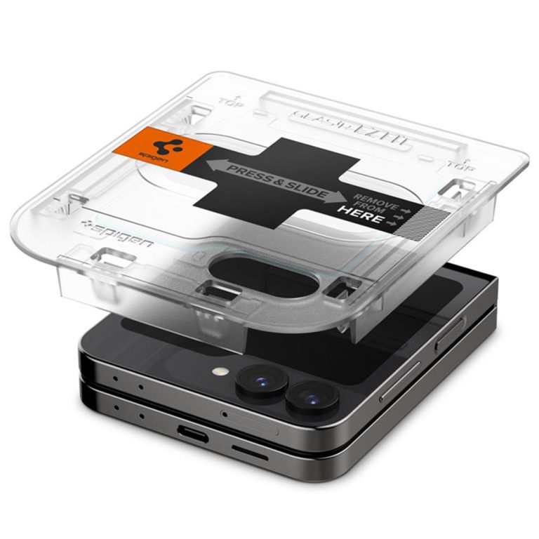 Spigen GLAStR EZ Fit Screenprotector 2 Pack + Applicator Samsung Galaxy Z Flip 6 / Flip 7 FE - Afbeelding 5