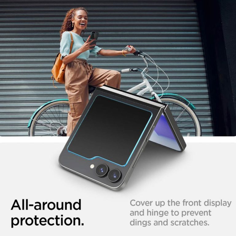 Spigen GLAStR EZ Fit Screenprotector 2 Pack + Applicator Samsung Galaxy Z Flip 6 / Flip 7 FE - Afbeelding 8