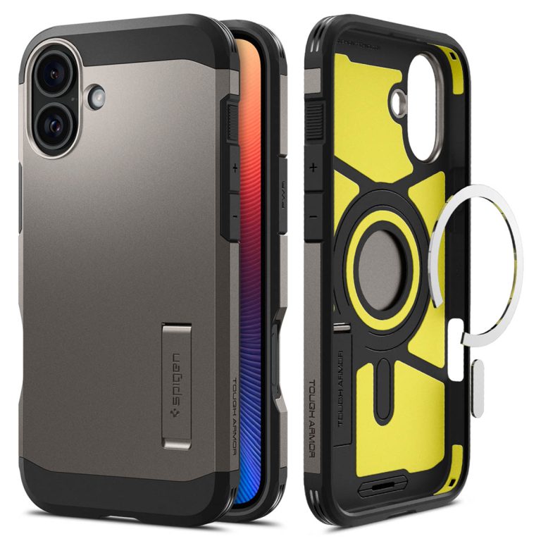 Spigen Tough Armor Backcover MagSafe iPhone 16 Plus - Gunmetal - Afbeelding 5
