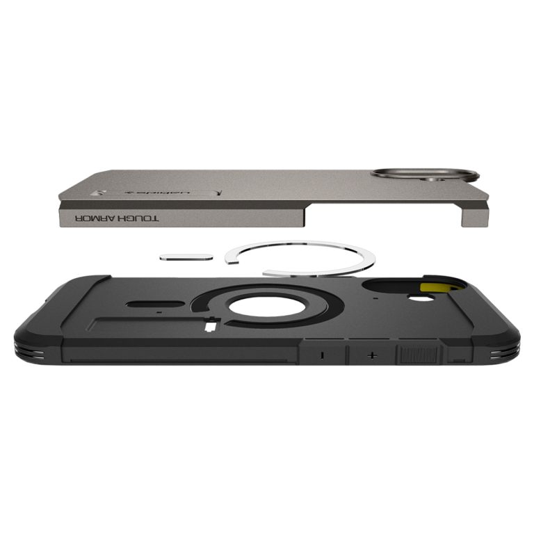 Spigen Tough Armor Backcover MagSafe iPhone 16 Plus - Gunmetal - Afbeelding 3