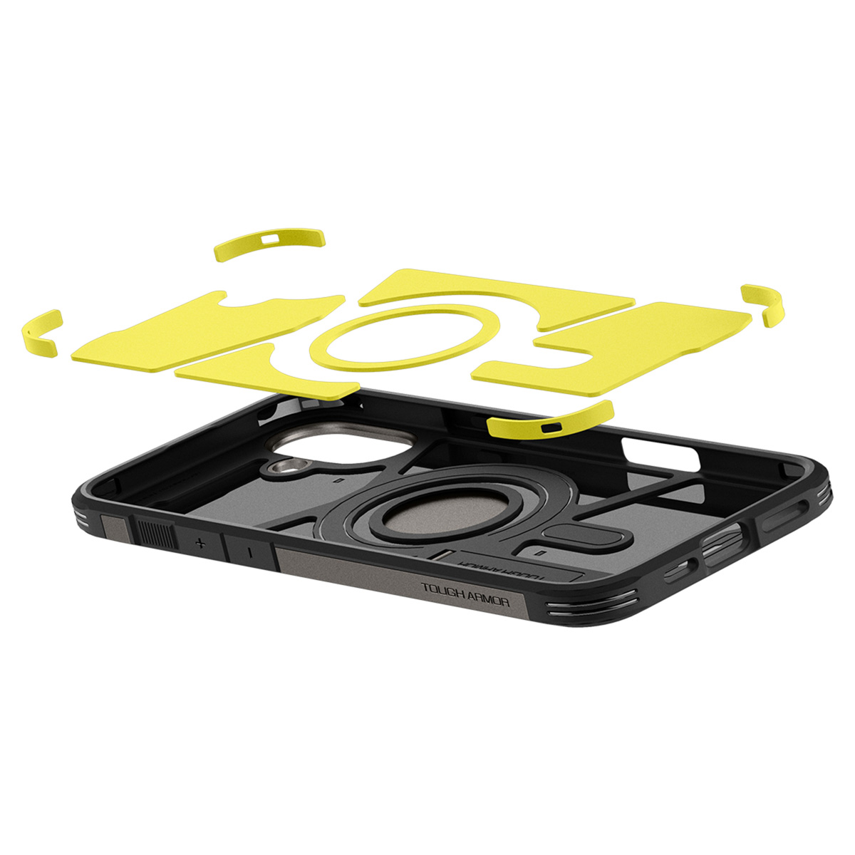 Spigen Tough Armor Backcover MagSafe Apple iPhone 16 Plus - Gunmetal - Afbeelding 4