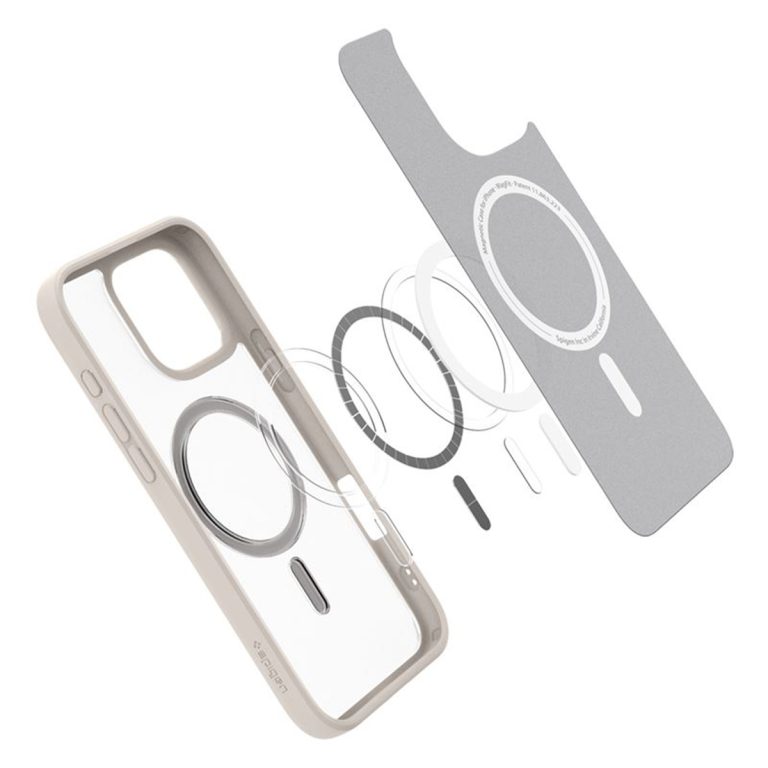 Spigen Ultra Hybrid Backcover MagSafe Apple iPhone 16 Pro - Frost Natural Titanium - Afbeelding 4