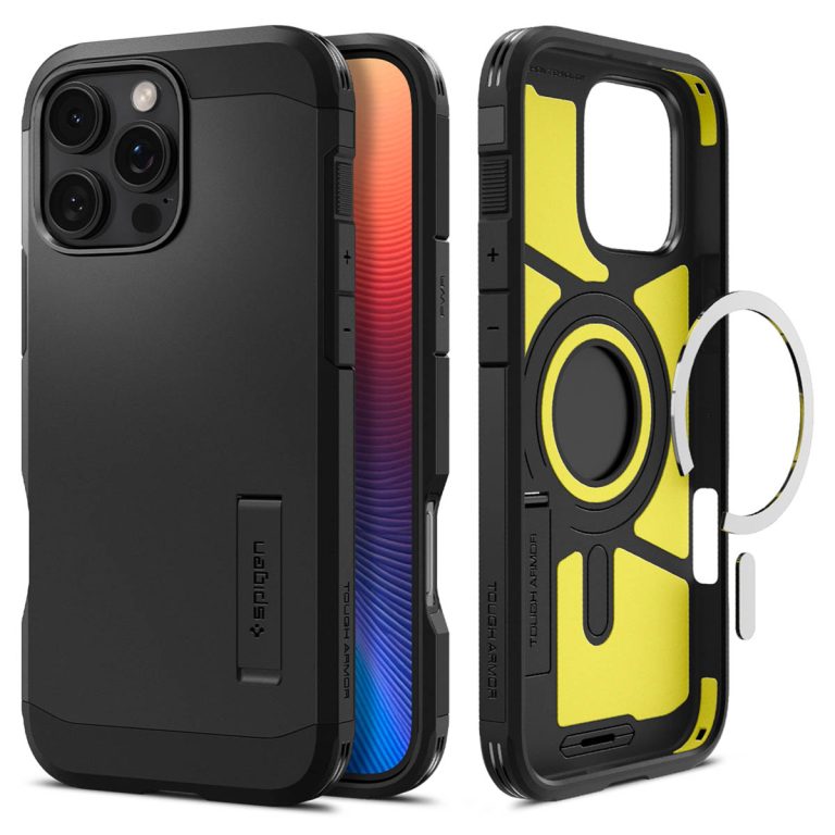 Spigen Tough Armor Backcover MagSafe Apple iPhone 16 Pro - Zwart - Afbeelding 6