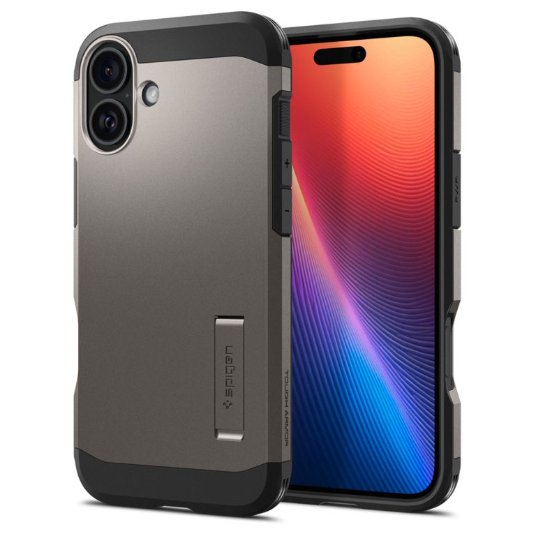 Spigen Tough Armor Backcover MagSafe Apple iPhone 16 - Gunmetal - Afbeelding 2