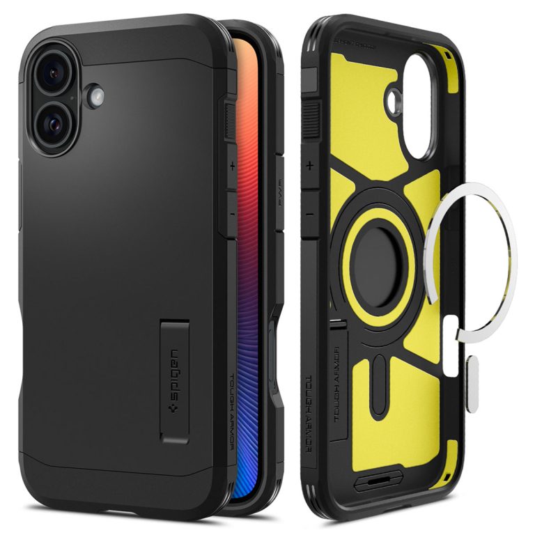 Spigen Tough Armor Backcover MagSafe Apple iPhone 16 - Zwart