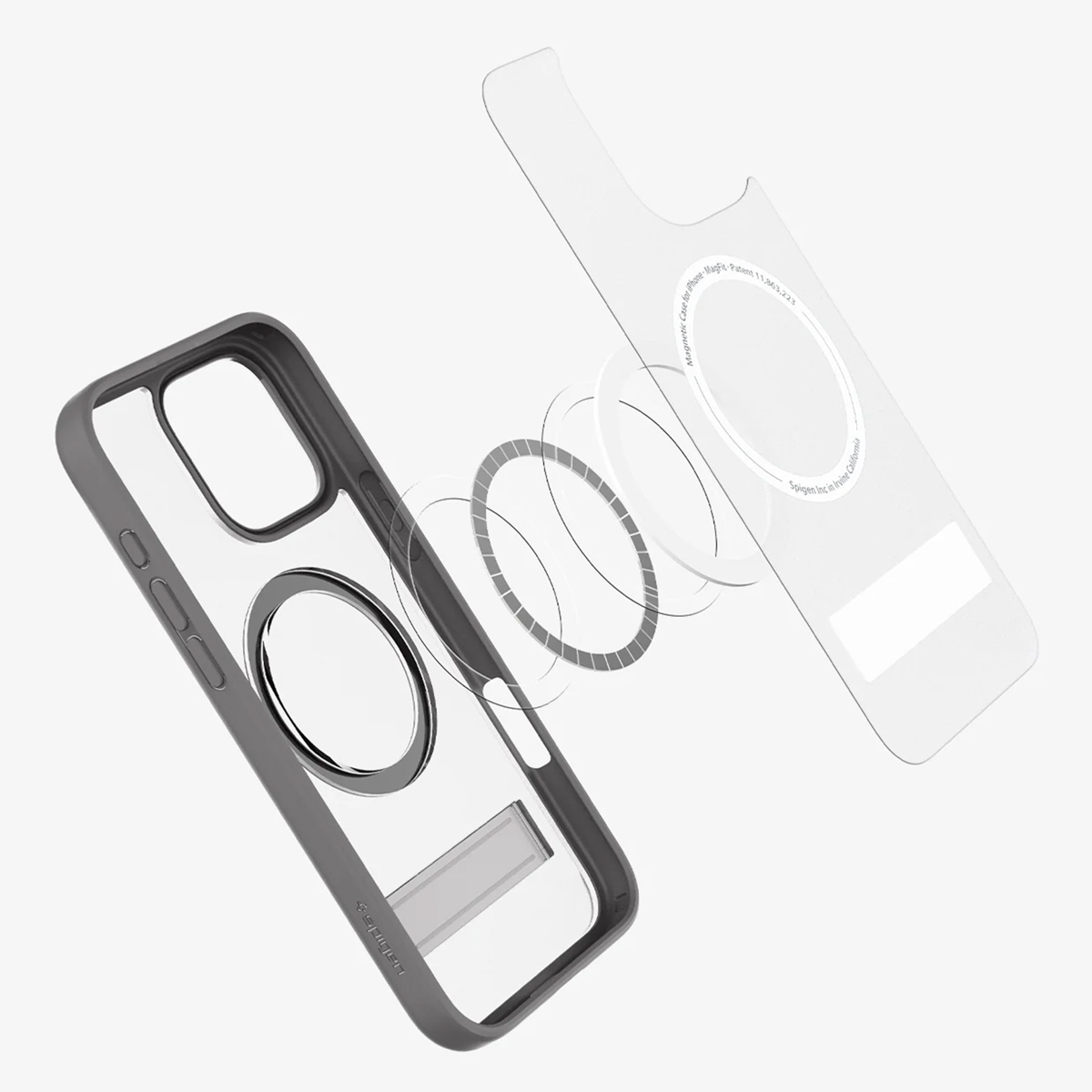 Spigen Ultra Hybrid S MagSafe Apple iPhone 16 Pro Max - Frost Gray - Afbeelding 6
