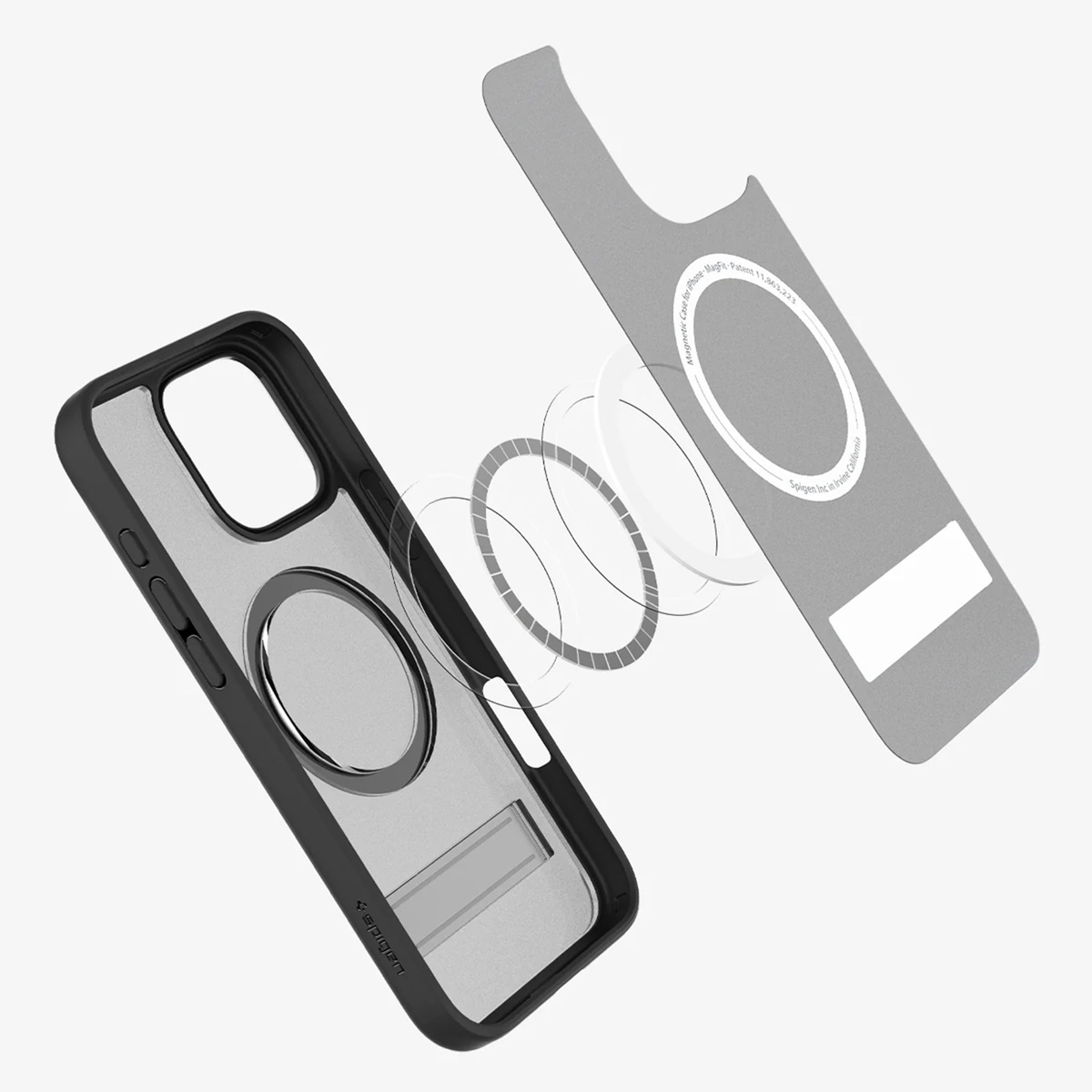 Spigen Ultra Hybrid S MagSafe Apple iPhone 16 Pro - Frost Black - Afbeelding 6