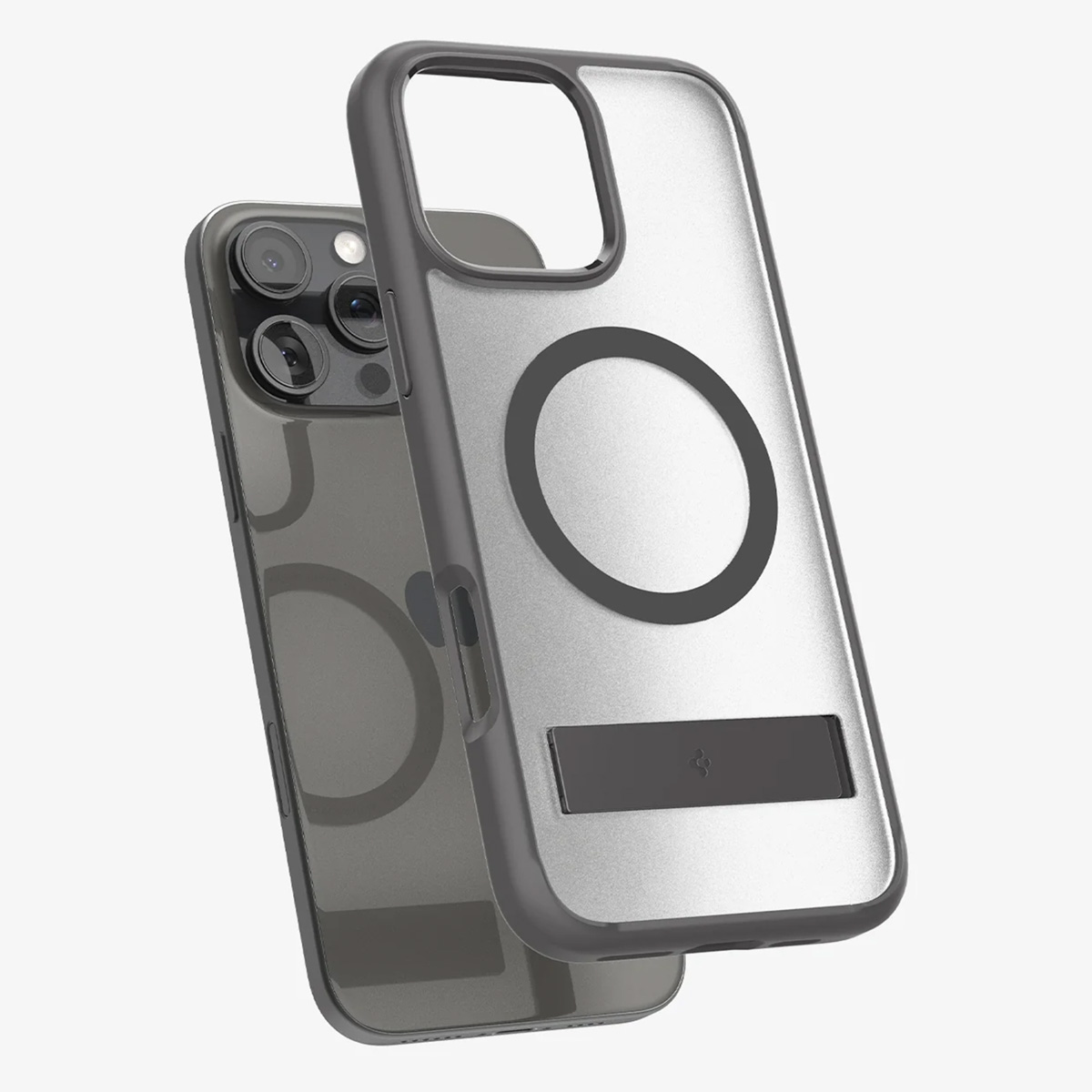 Spigen Ultra Hybrid S MagSafe Apple iPhone 16 Pro - Frost Gray - Afbeelding 4